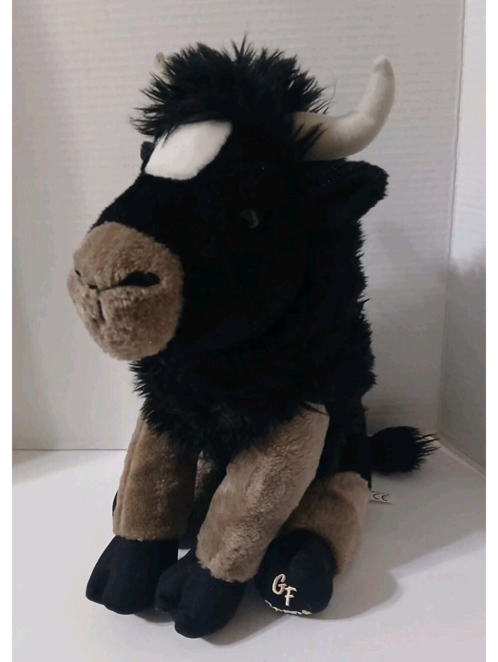 Grant's Farm Missouri Petting Zoo Black Bull Plush Stuffed Animal 12.5"